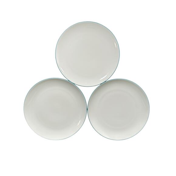 Noritake Colorwave Turquoise 8093 Dinner Plates Set of 3 - Picture 1 of 3